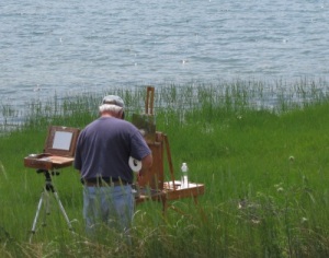 Plein air painting in the Cape Cod National Seashore